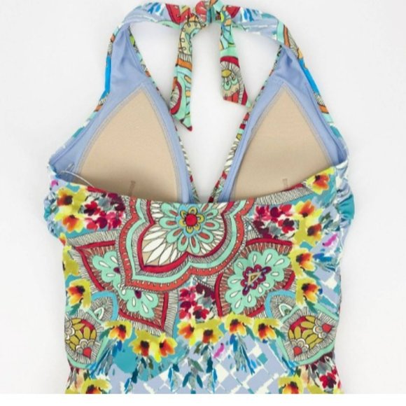 NWT Johnny Was Elena Twist One-Piece Swimsuit, Size XS - Picture 12 of 16